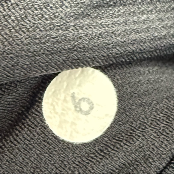 Lululemon Base Runner 1/2 Zip Heathered Herringbone Heathered Black Black Size 6 - Picture 6 of 6